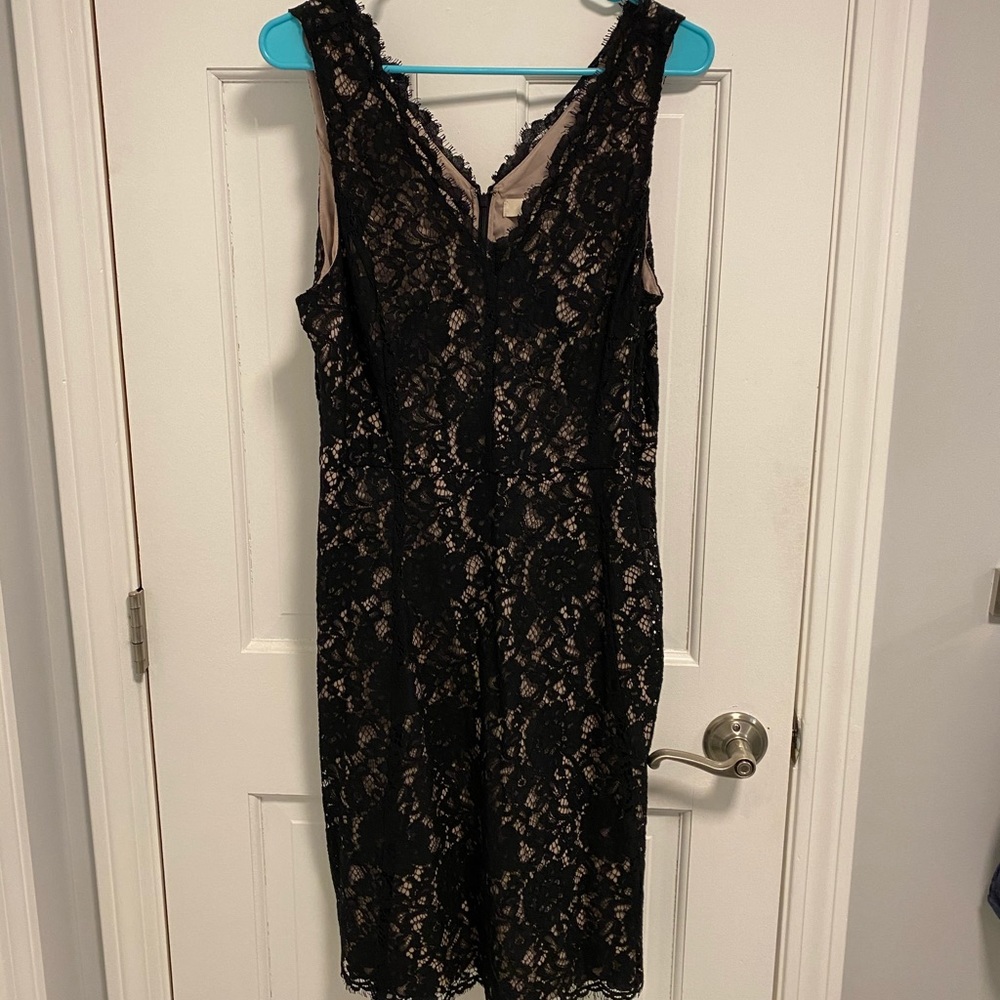 Loft Lace overlay dress. NWOT